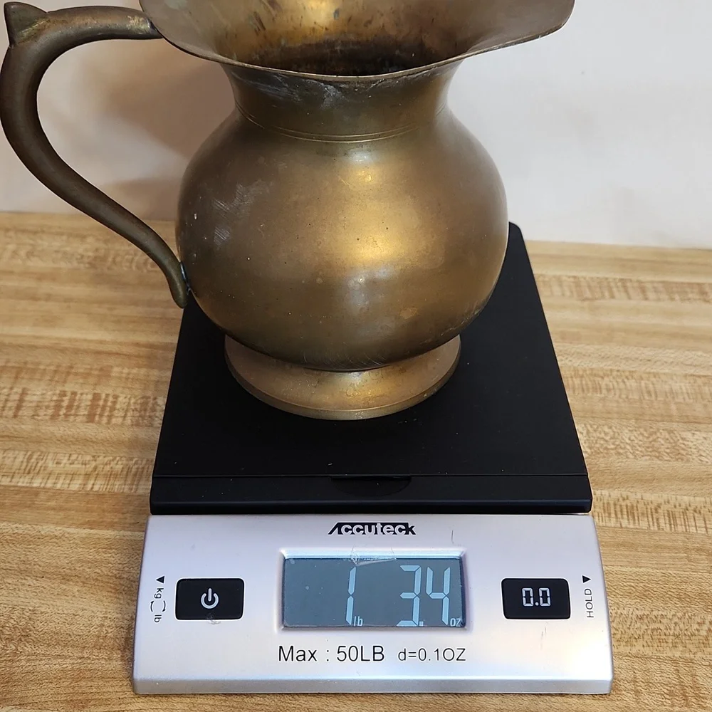 Vintage Brass Pitcher